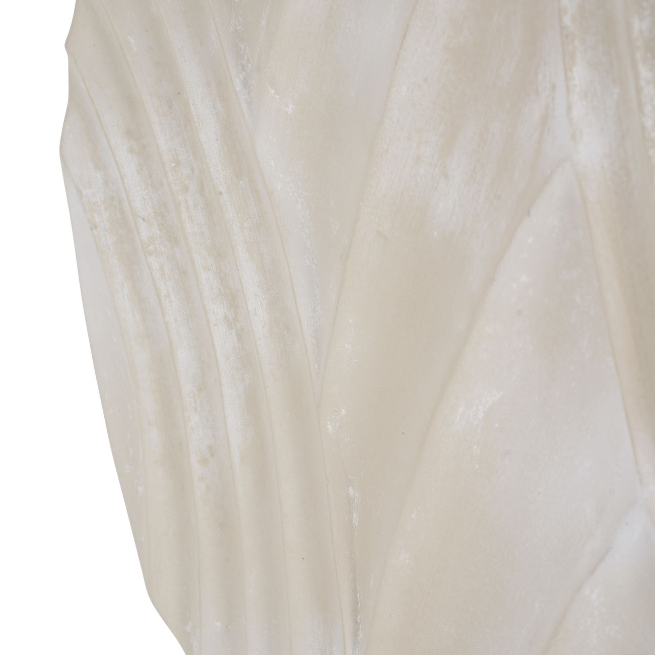 White Ecomix Textured Disc Wall Art Small